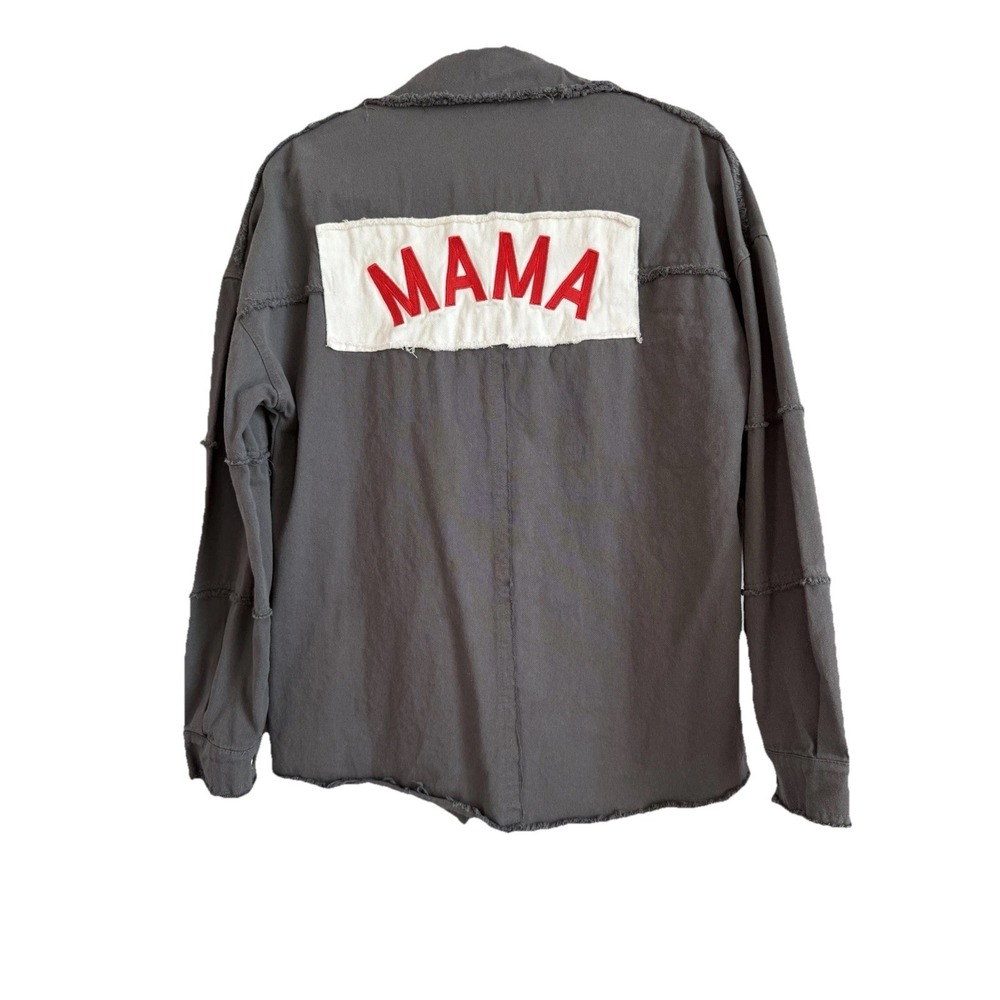Unbranded MAMA Jacket SHACKET‎ Medium Oversized Shirt FESTIVAL Grunge Slouch
